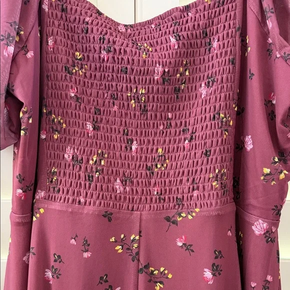 Tinsel Maroon Floral Maxi Dress - Picture 5 of 5